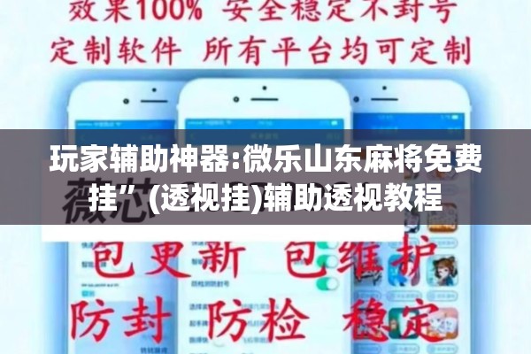 玩家辅助神器:微乐山东麻将免费挂”(透视挂)辅助透视教程