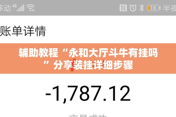 辅助教程“永和大厅斗牛有挂吗”分享装挂详细步骤