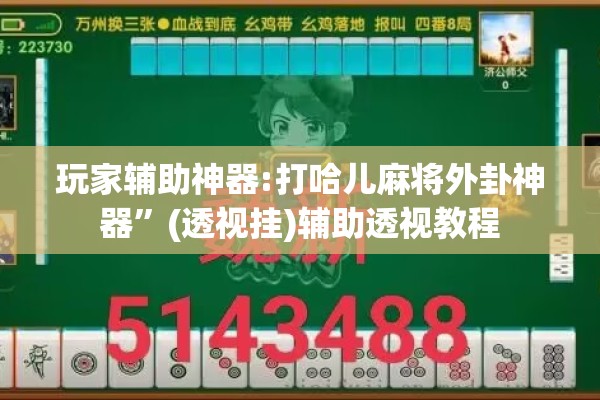 玩家辅助神器:打哈儿麻将外卦神器”(透视挂)辅助透视教程