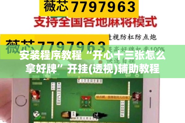 安装程序教程“开心十三张怎么拿好牌”开挂(透视)辅助教程